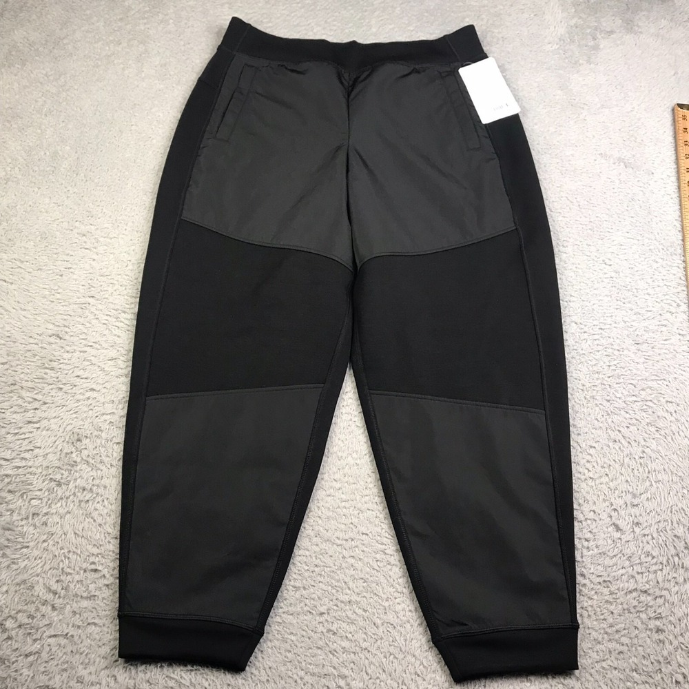 Athleta Get Set Hybrid Jogger Womens L Black Pull On Colorblock Performance NEW